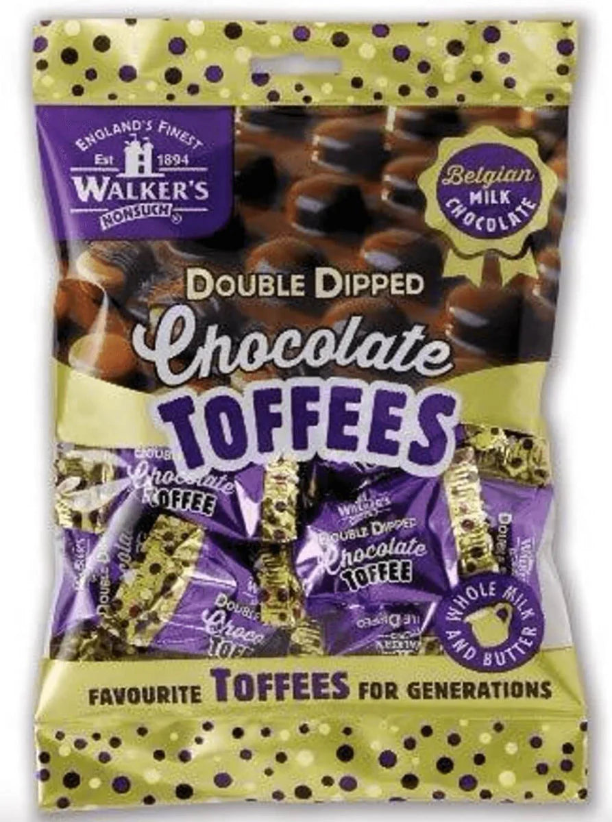 Walker’s Double Dipped Chocolate Toffees - 135g