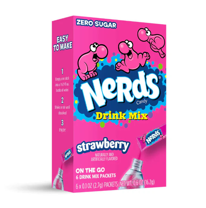 Nerds Drink Mix Strawberry - 6 Pack