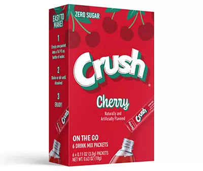 Crush Drink Mix Cherry - 6 Pack