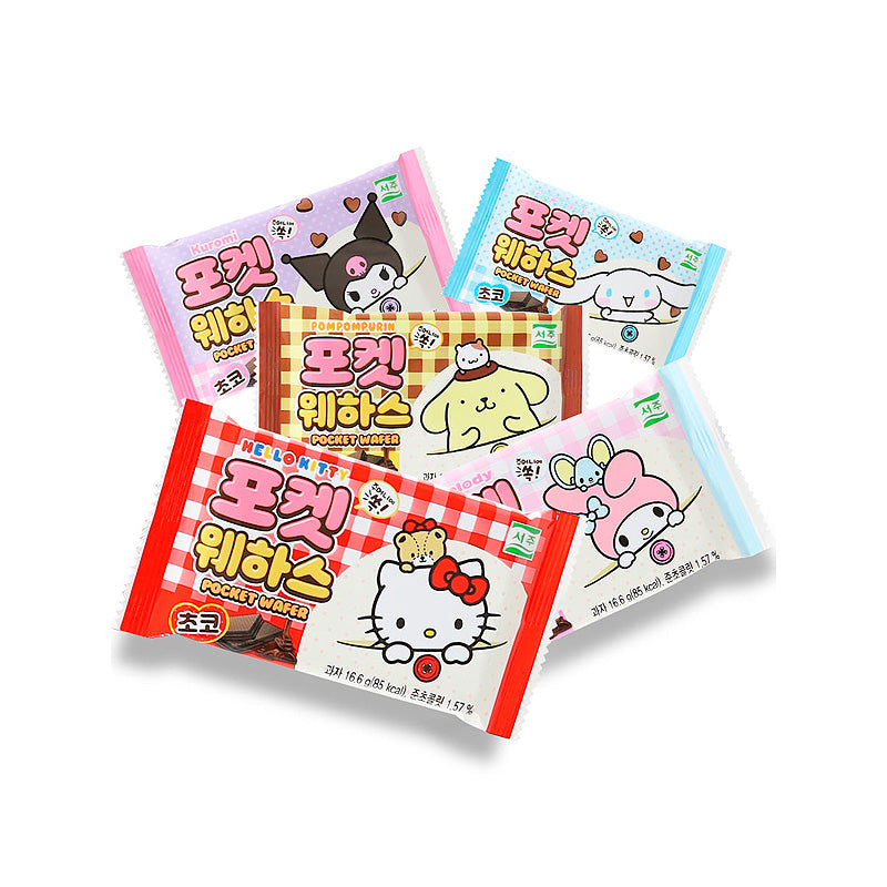 Pocket Wafer Banana Chocolate Hello Kitty - 16.6g