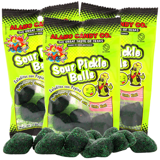 Sour Pickle Balls Alamo Candy Co - 28.34g