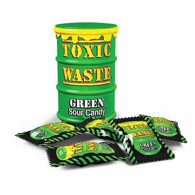 Toxic Waste Green Sour Candy - 42g