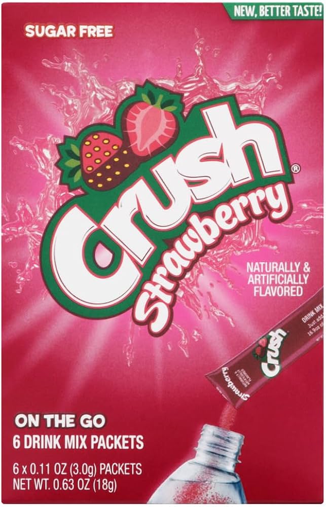 Crush Drink Mix Strawberry - 6 Pack