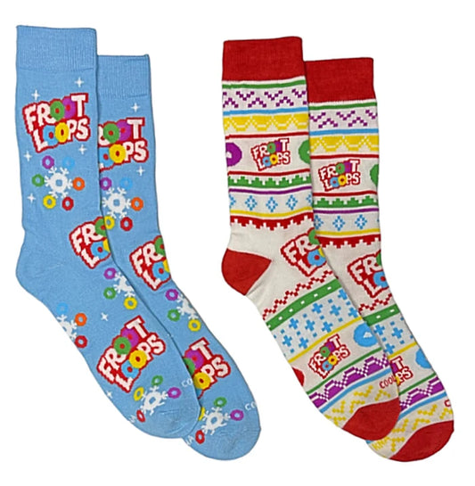 Froot Loops Christmas Crew Socks 2 Pairs