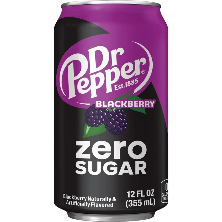 Dr Pepper Blackberry Zero Sugar - 355ml