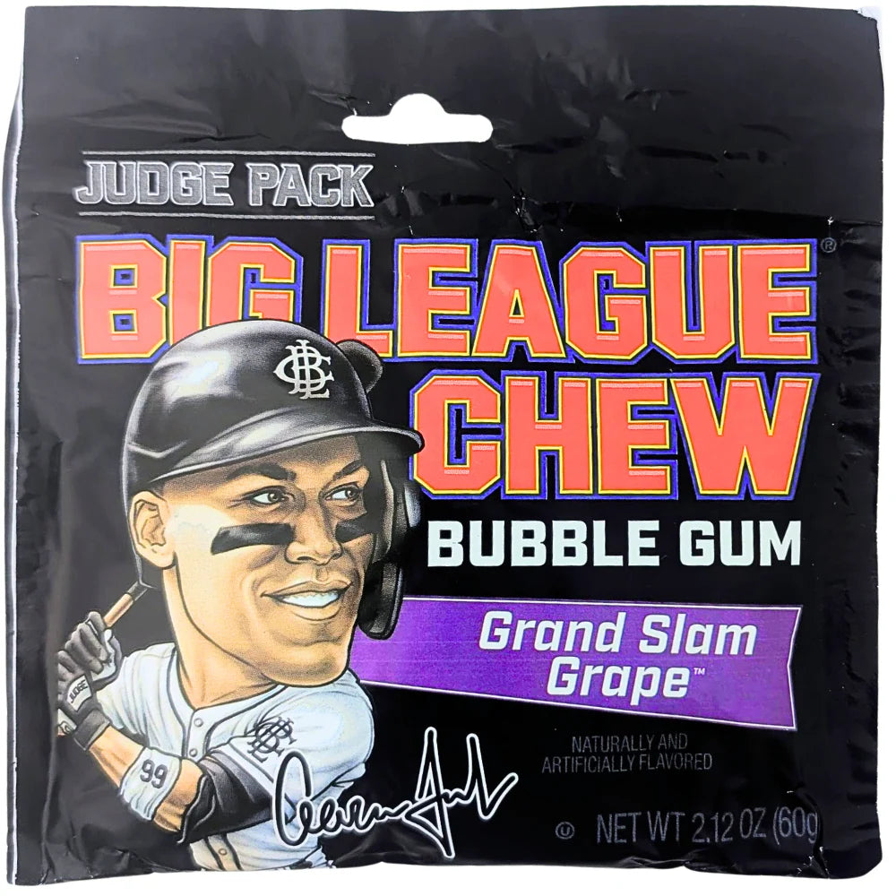 Big League Chew Bubblegum Aaron Judge Grape - 60g