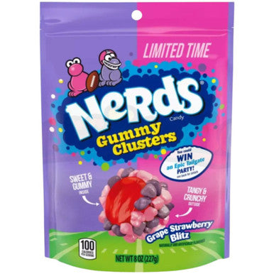 Nerds Gummy Clusters Grape Strawberry Blitz - 226g