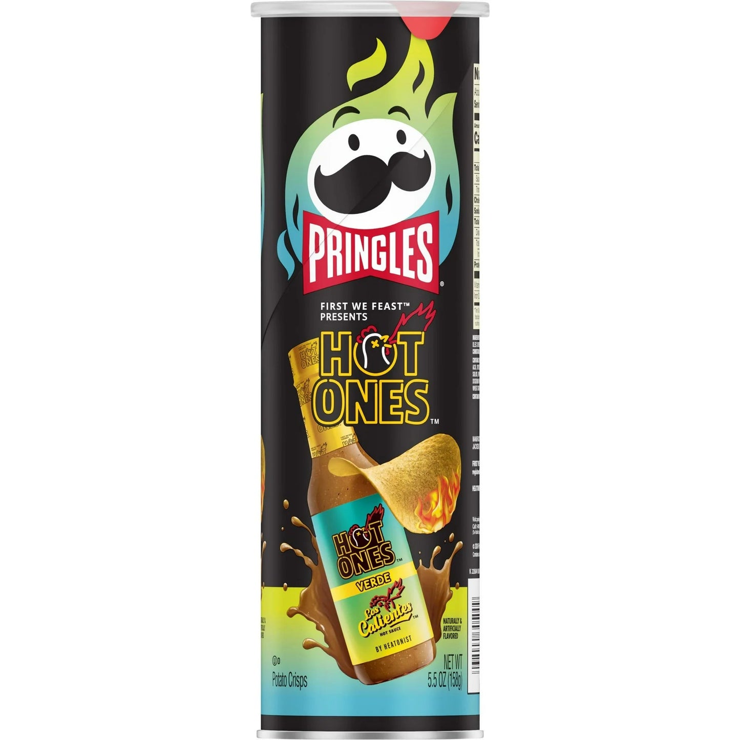 Pringles Hot Ones Verde Las Calientes - 158g