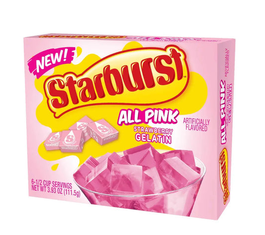 Starburst All Pink Strawberry Gelatin - 19.6g