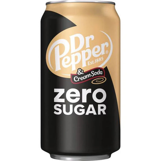 Dr Pepper Cream Soda Zero Sugar 355ml