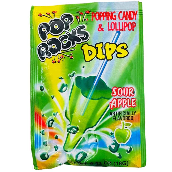 Pop Rocks Dips Sour Apple - 18g