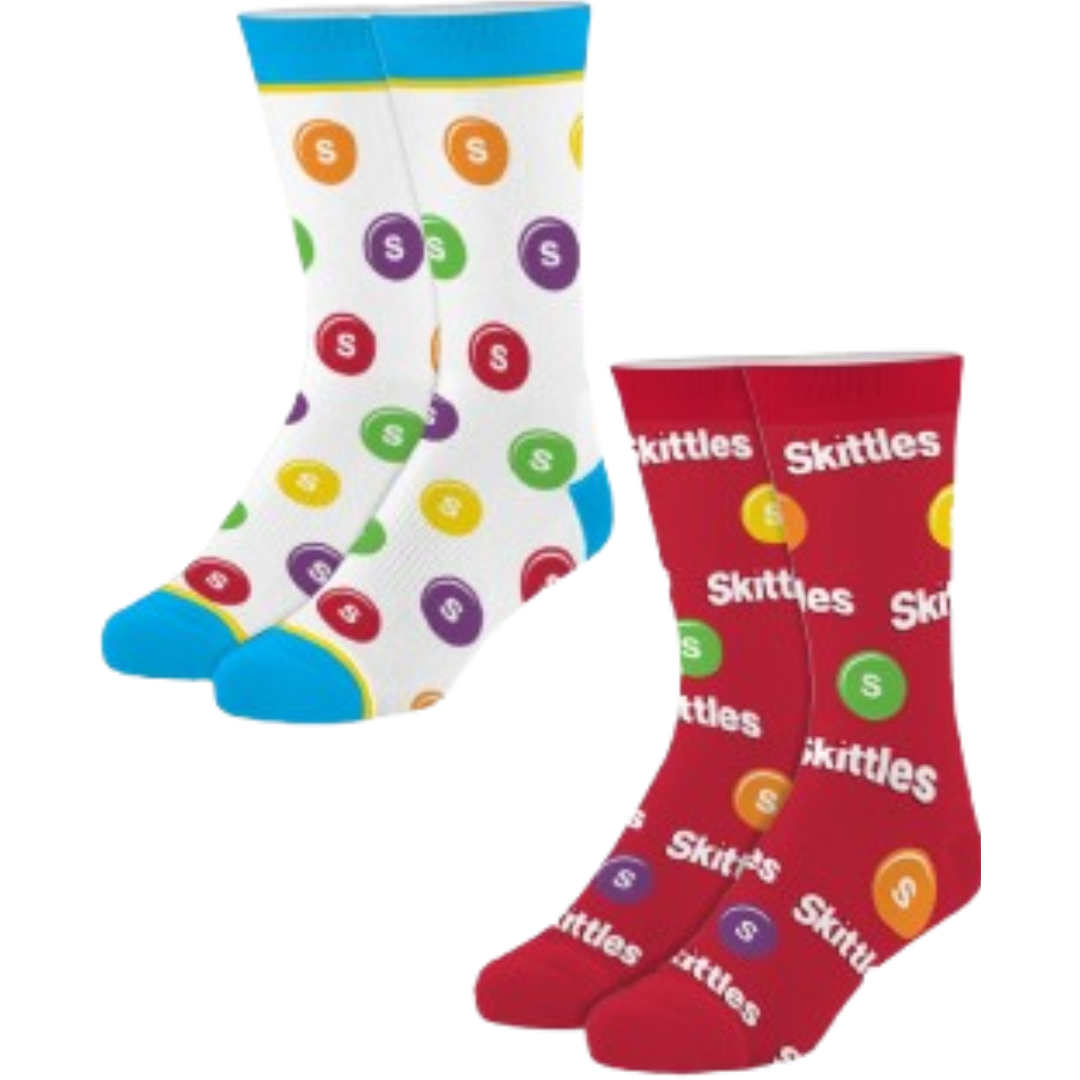 Skittles Crew Socks 2 Pairs