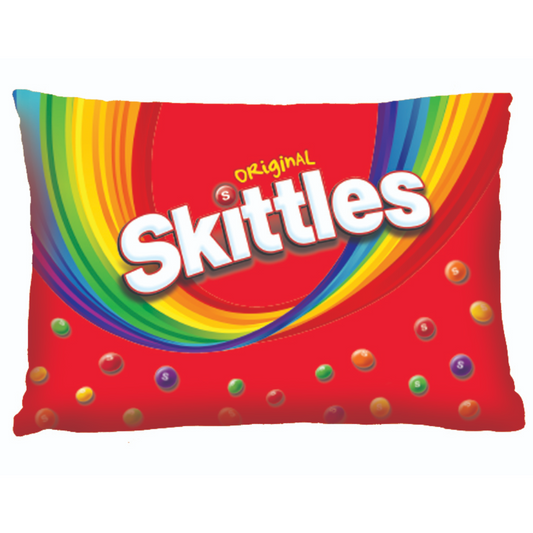 Skittles rectangle pillow