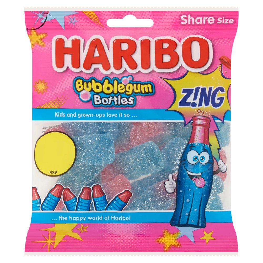 Haribo Bubblegum Bottles Zing (UK) - 176g