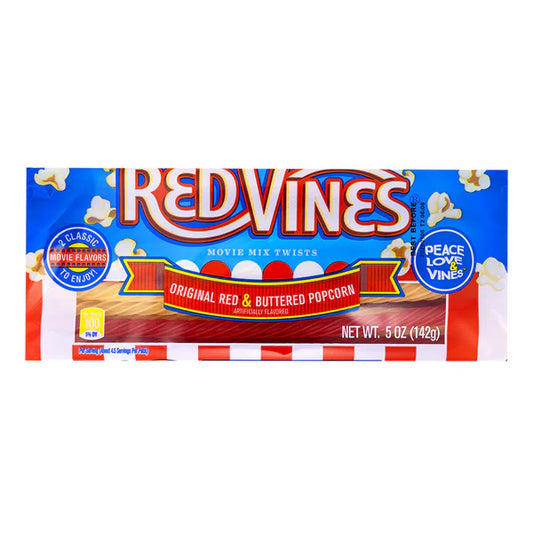 RedVines Original Red and Buttered Popcorn - 142g