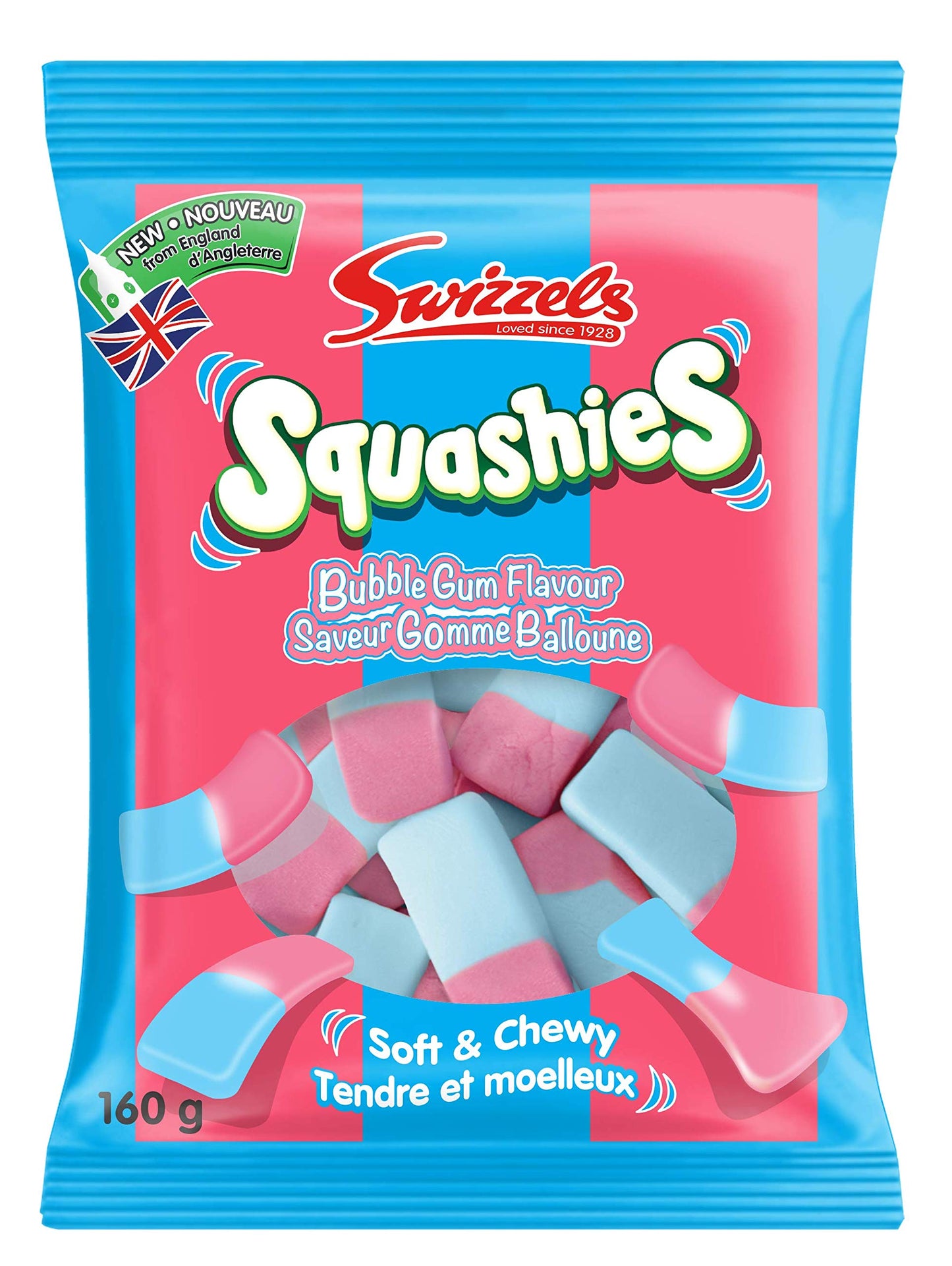 Swizzels Squashies , Bubble Gum Flavoured (UK) - 160g