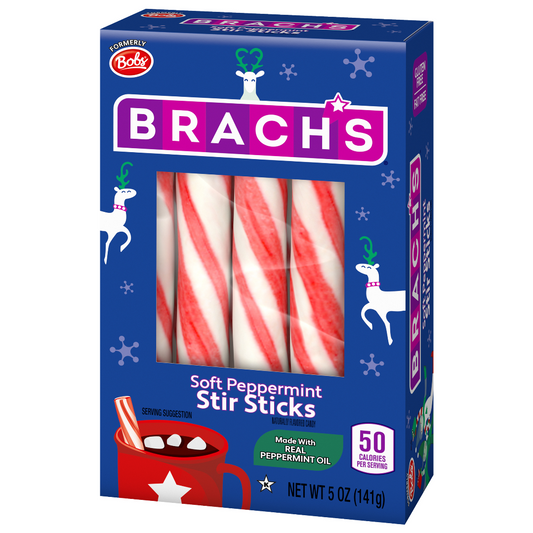 Brachs Soft Peppermint Stir Sticks - 141g