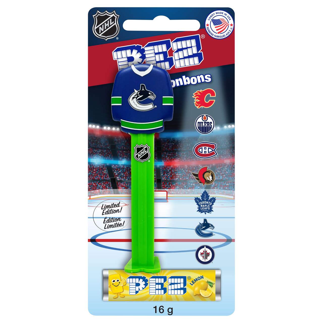 Pez NHL Jerseys Vancouver