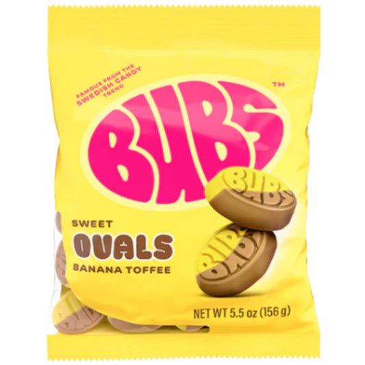 Bubs Ovals Banana Toffee Candy – 156 g