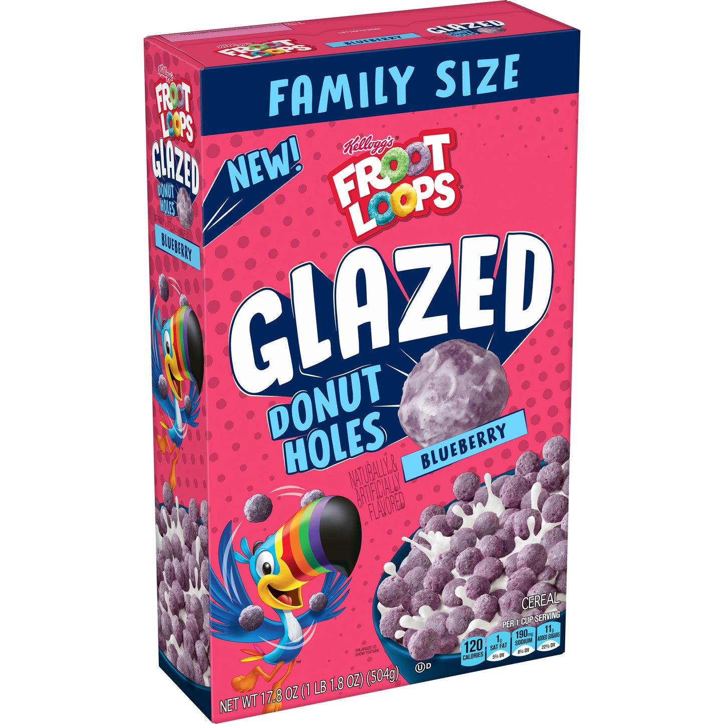 Froot Loops Blaze Donut Holes Blueberry – 504 g