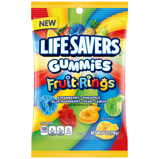 Life Savers Gummies Fruit Rings - 198g
