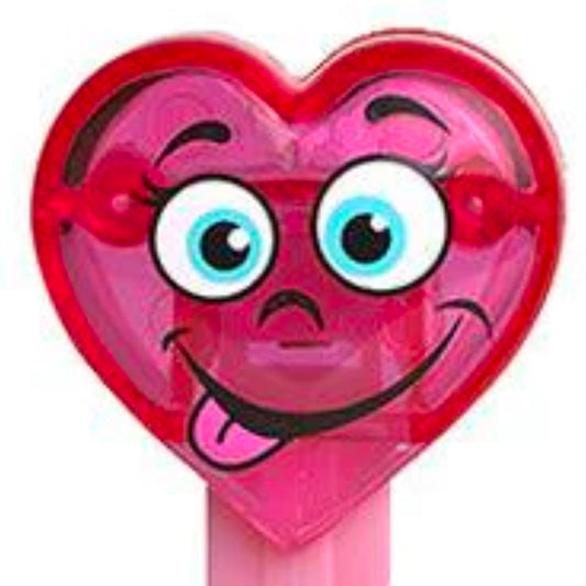 Pez Valentines - Pink Hart