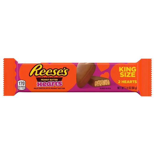 Reese’s Hearts King Size Peanut Butter Cups – 68 g