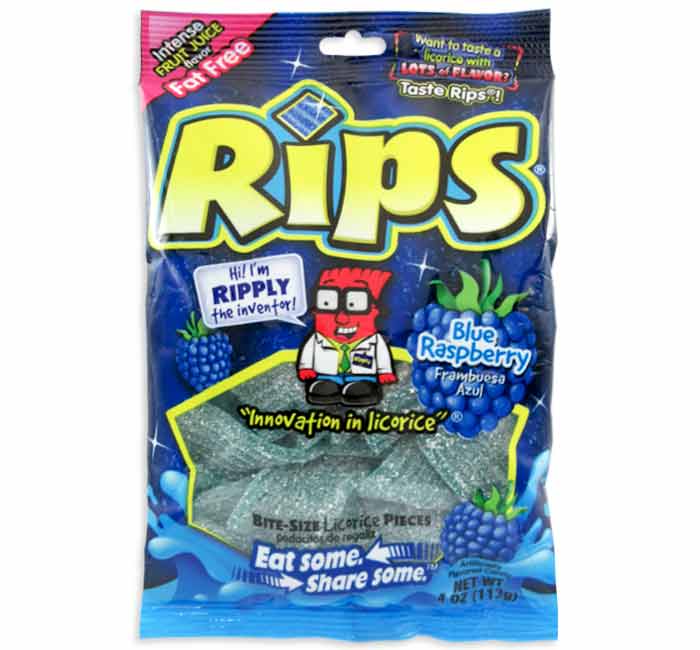 Rips Blue Raspberry Bite-Size - 113g
