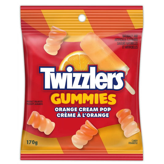 Twizzlers Gummies Orange Cream Pop - 170g